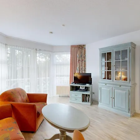 公寓 Fewo Direkt Am Strand , Mit Balkon Und Seitlichem Meerblick, Haus Strelasund, Binz